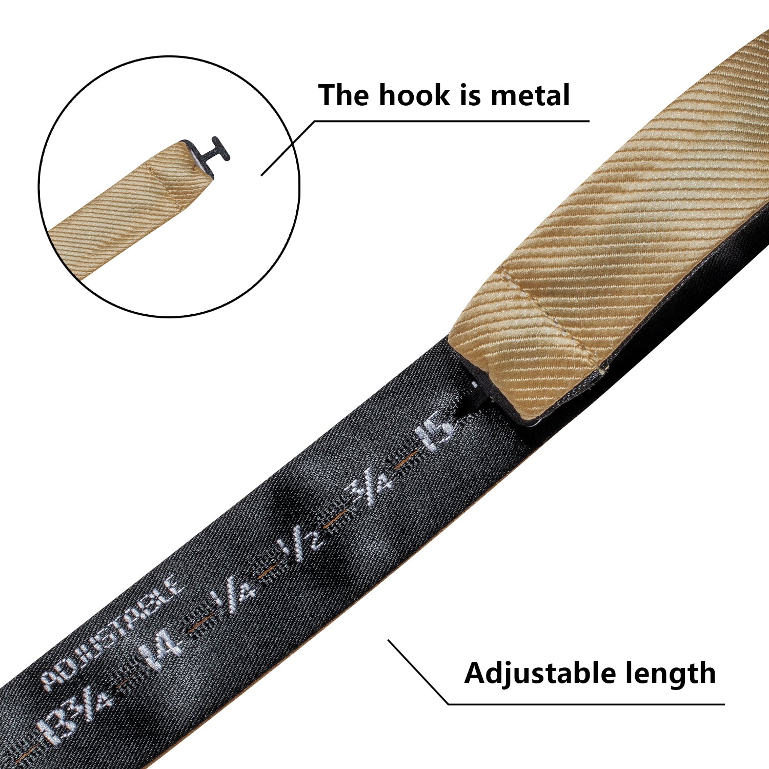 Beige Striped Silk Self-tied Bow Tie Pocket Square Cufflinks Set