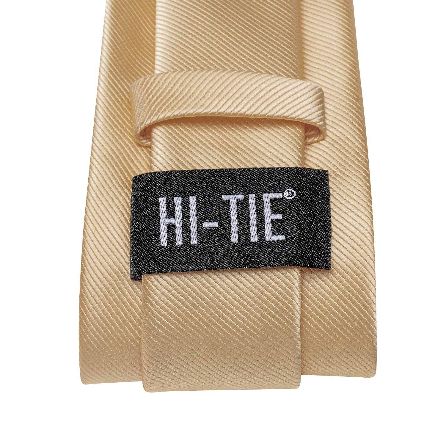 Taupe Solid Tie Pocket Square Cufflinks Set