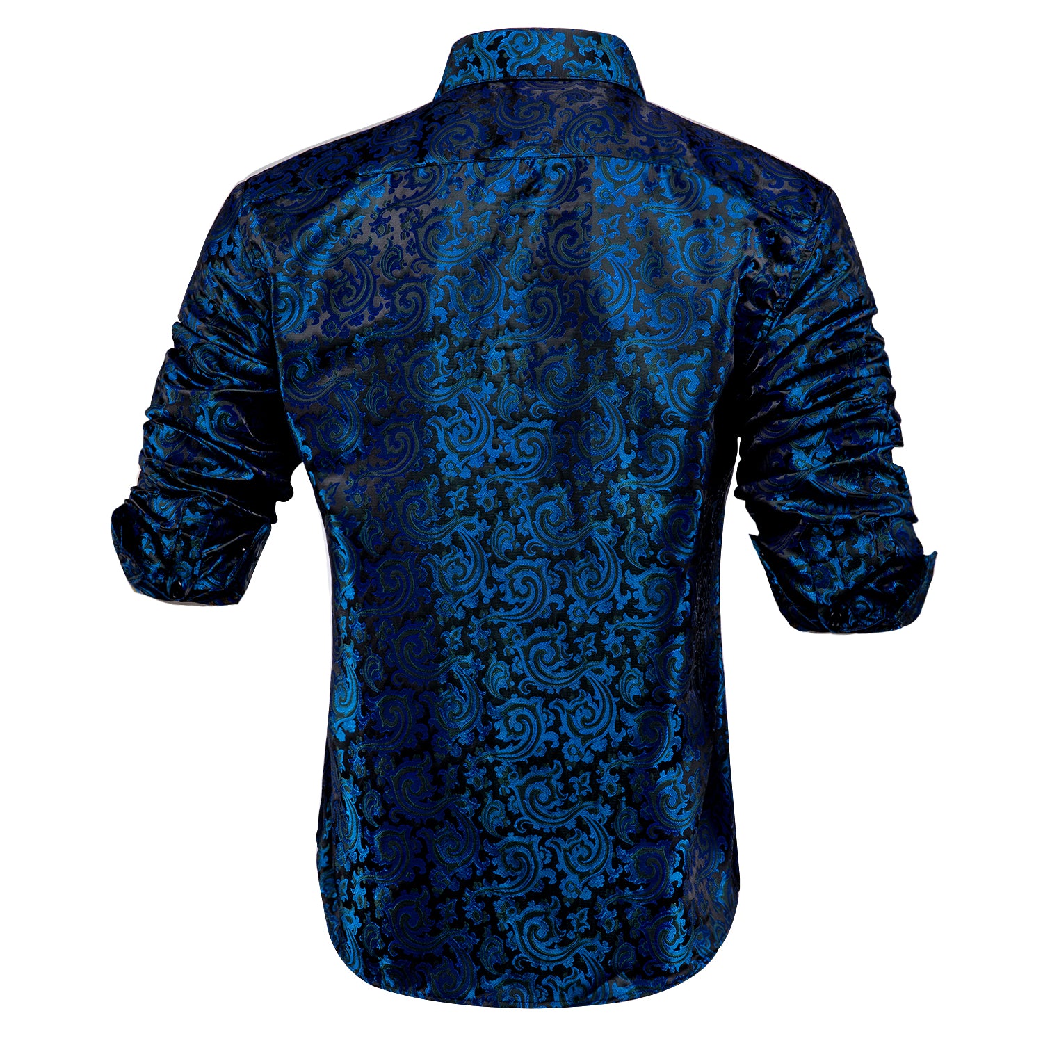 Blue Black Paisley Shirt