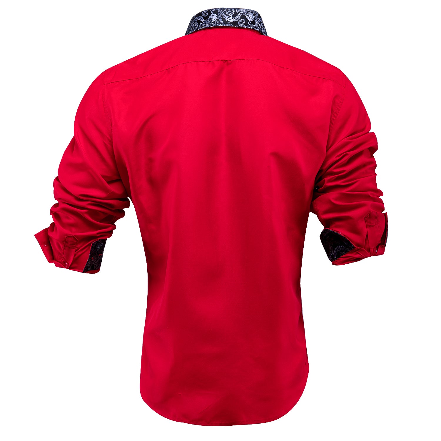 Clearance Sale Red Black Stitching Shirt