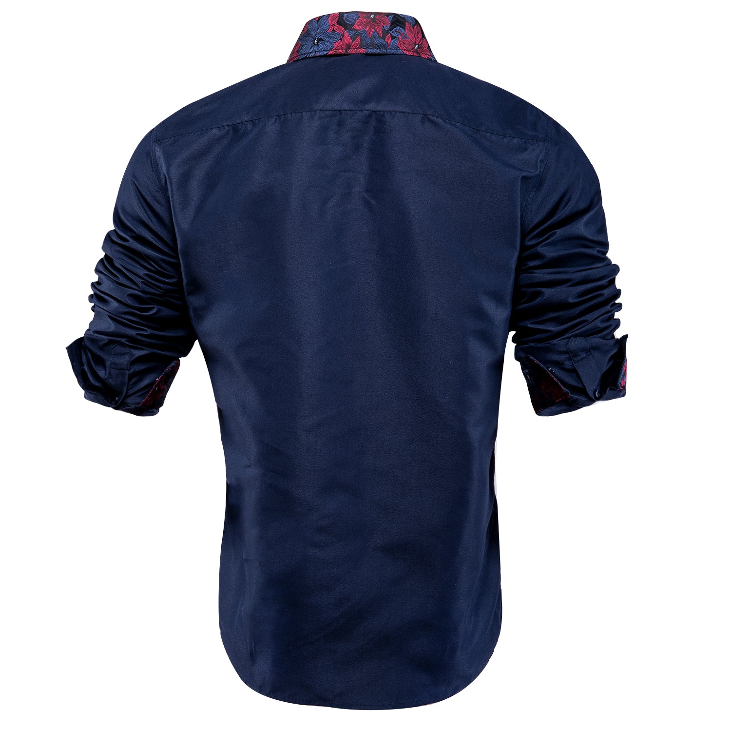 Clearance Sale Deep Blue Red Stitching Shirt
