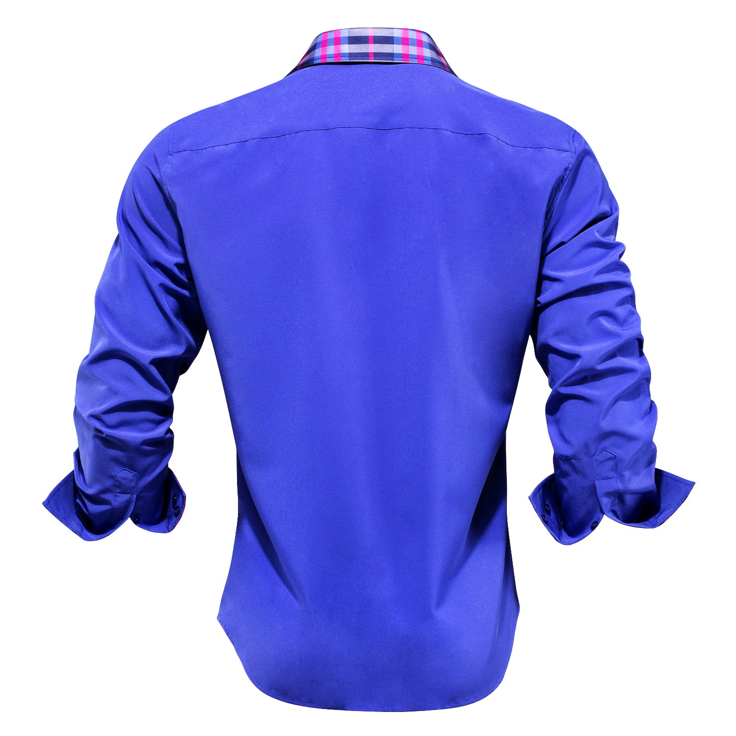 Clearance Sale New Arrival Fresh Blue Pink Men's Stitching Shirt