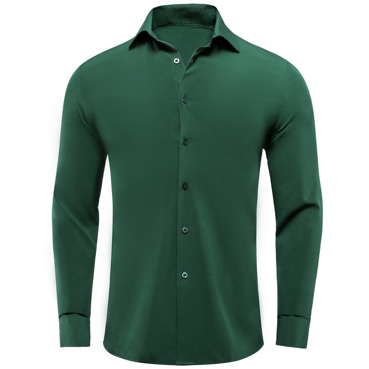 green emerald velvet dress Men's Slim Fit Solid Color Dress Shirt (Teal) Teal / Small/14-14.5 Neck/32-33 Sleeve