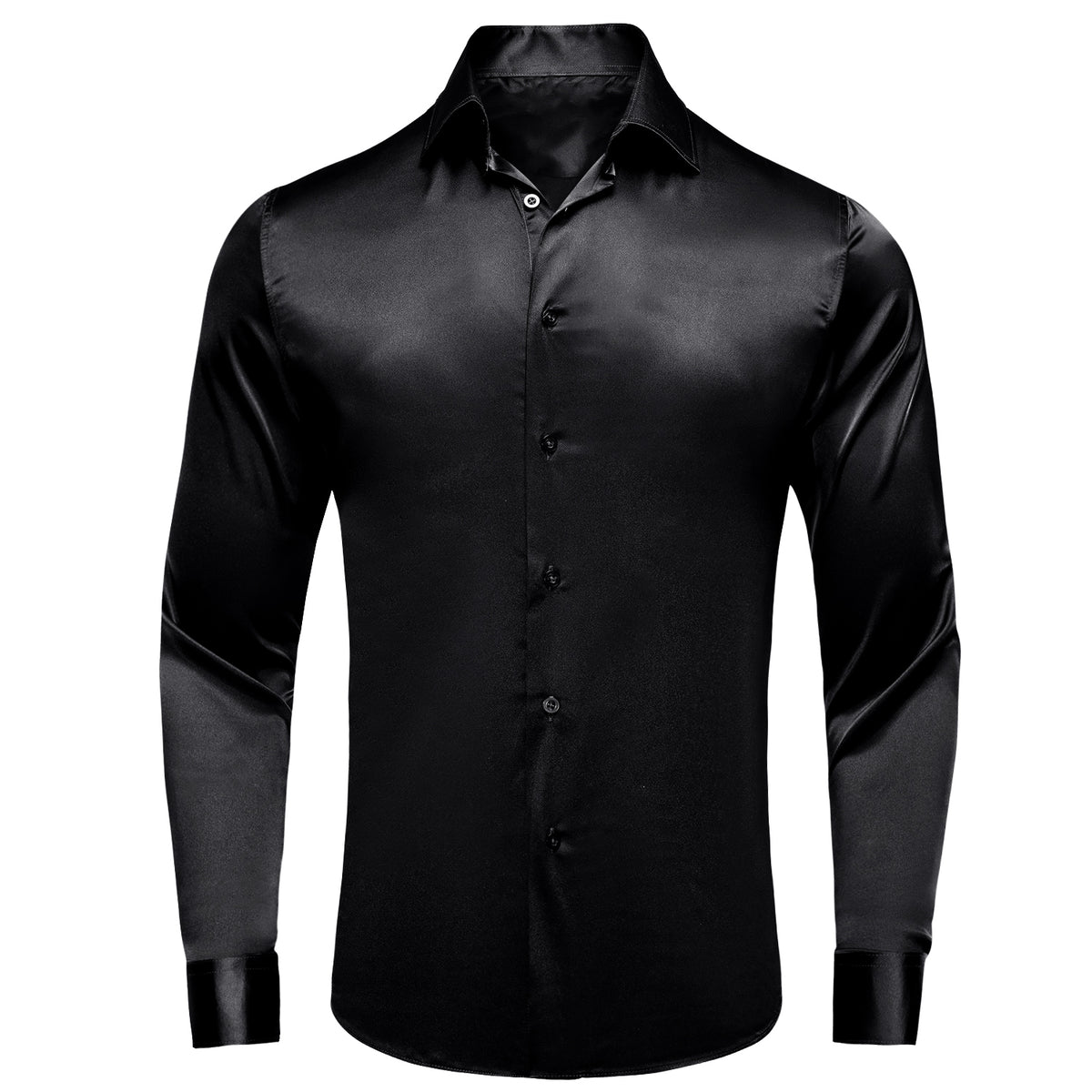 black dress shirt for men Au Noir Shirts Solido soft hand feel thatll keep you looking sharp and feeling great Traveler Stretch Dress Shirt in
