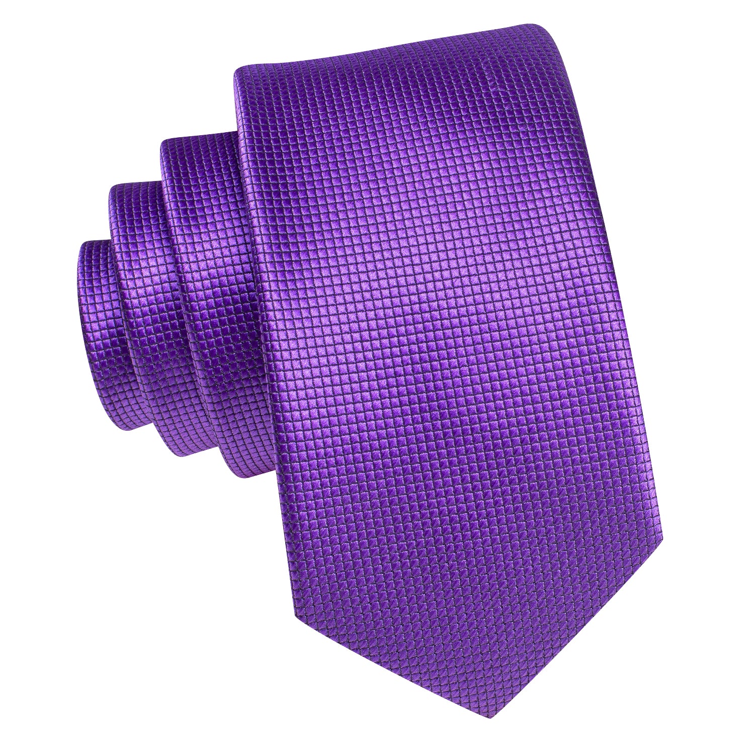 Purple Solid Children's Kids Boys Tie Pocket Square 6cm