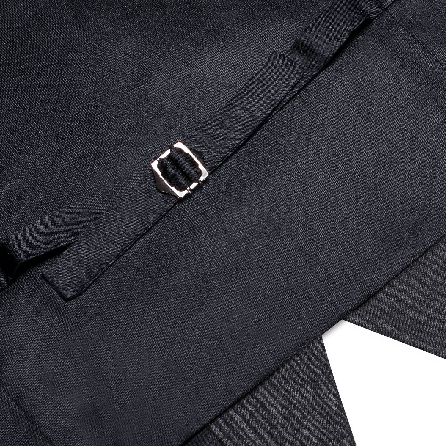 New Dark Grey Solid Silk Men's Single Vest Waistcoat