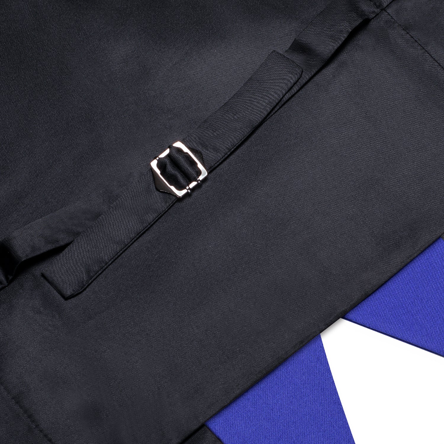 New Royal Blue Solid Silk Men's Single Vest Waistcoat