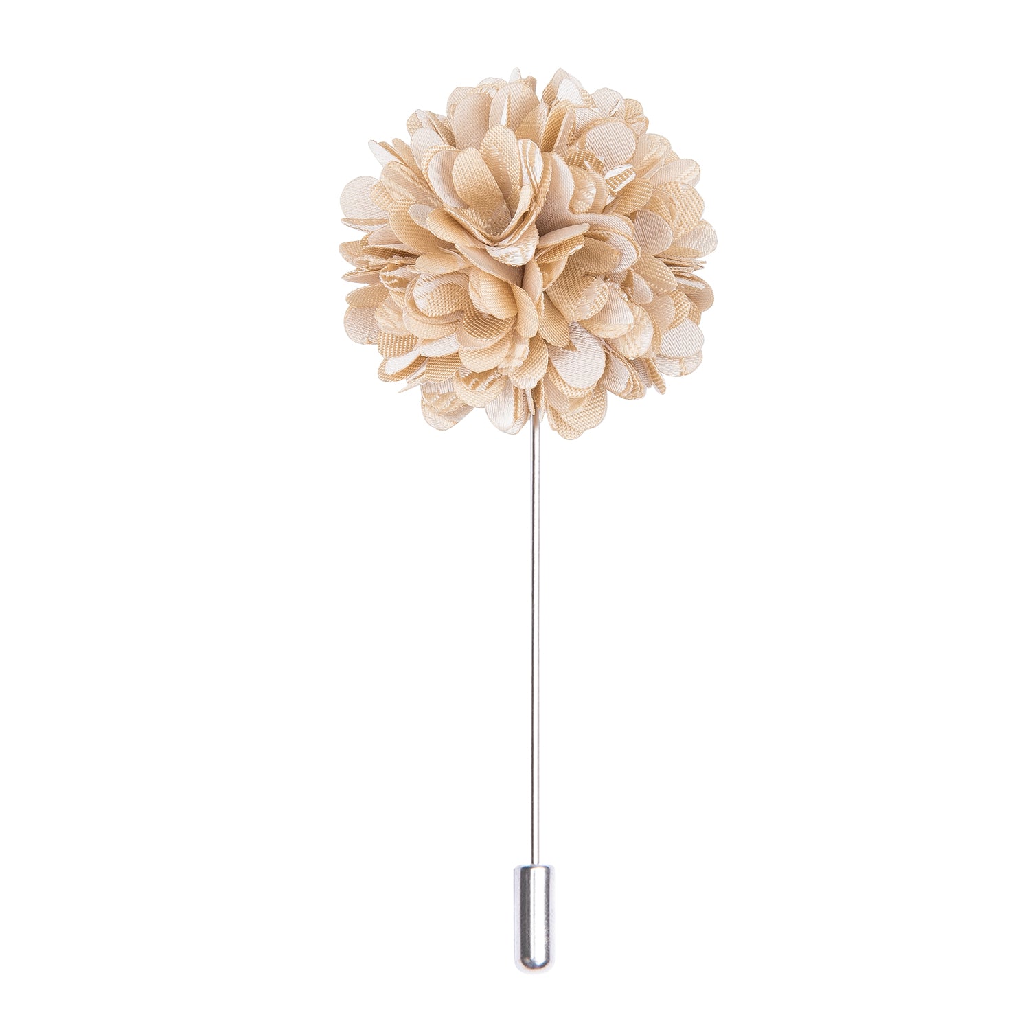 Luxury Beige Floral Lapel Pin
